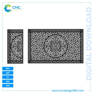 Downloadable Gate Design Files | Maze Circle Gate Theme