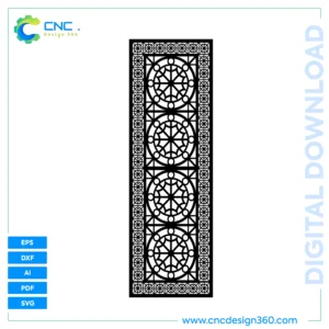 Geometric Gate Vector File | AI DXF EPS SVG PDF Included