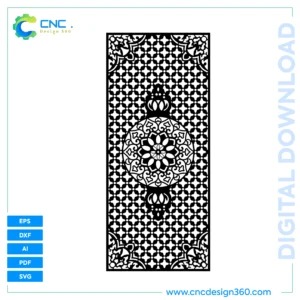 Lantern Lattice Panel – Laser Cut CNC File, DXF, SVG, AI, PDF, EPS | Digital Delivery