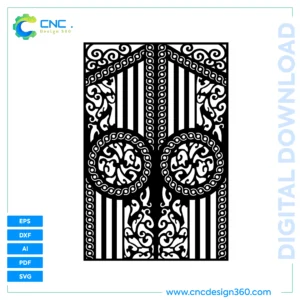 CNC Art File: Celtic Knot Gate – Laser Cut Design, DXF, SVG, AI, PDF, EPS | Downloadable