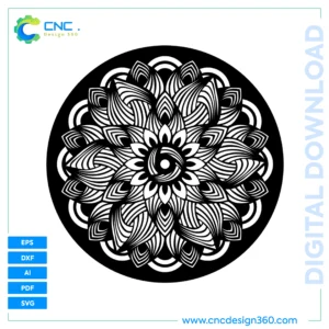 Mandala Art  – Downloadable Calligraphy File | Multi-Format Bundle