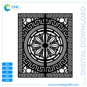 Ready-to-Cut Geometric Circle Gate Files | CNC Compatible