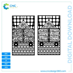 Islamic Calligraphy – Rabbana Dua Wall Panels | Digital File | EPS, AI, PDF, SVG, DXF