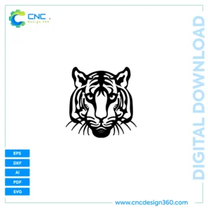 Tiger Head Digital Design | Vector Art for Cutting & Printing | Instant Download